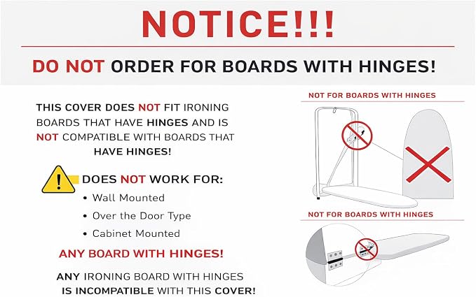 TIVIT Ironing Board Cover 14 x 44, Made in Italy. Pro Grip Pad Covers w/3 Fastener Straps & Pull Bungee Cord - Durable Scorch & Stain Resistant Padded Layers, Heat Reflective AlumiTek PRO Top Coat