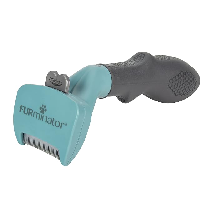 FURminator® deShedding Tool For Small Cats, Short Hair, Removes Loose Hair From Shedding