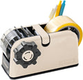 [TENDO°] TENDO Multi-Section Tape Dispenser, Custom Width Tape Cutter with 4 Cutting Sections, Built-in Safety Blade, Ergonomic Grip for Packing and Office Use, ZO-508(Beige)