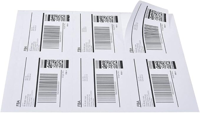 9527 Product 6 up 3-1/3" x 4" Sticker Labels Shipping Address Labels for Laser & Inkjet Printer, 200 Sheets, Total 1200 Labels