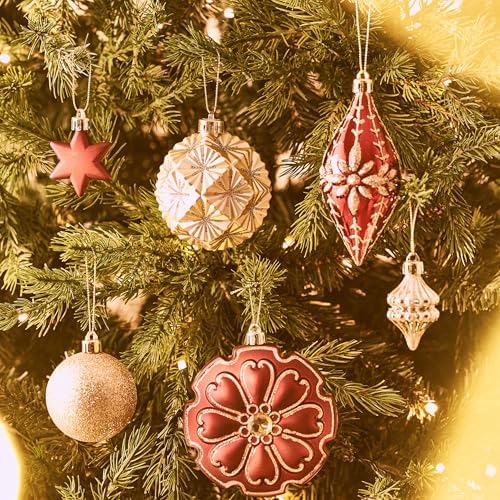 Valery Madelyn 155ct Christmas Tree Decorations Ball Ornaments Set