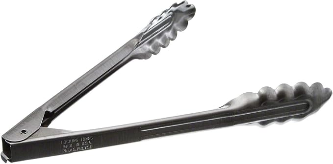 Edlund - 9 inch heavy duty stainless steel restaurant tongs with Lock - 4409 HDL - 2 pack