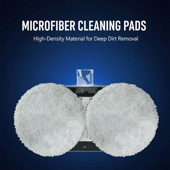 Automatic Window Cleaning Robot: Window Cleaner Robot Inside/Outside with 2800Pa Suction, Edge Detection & Anti-Drop Protection - Remote Control for Glass Mirror Washing