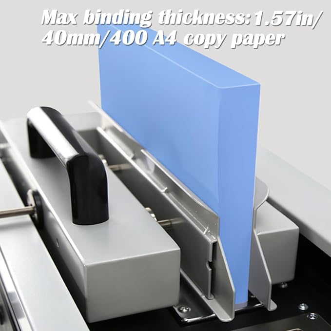 INTBUYING Hot Glue Book A4 Binder Machine Hot Melt Glue Binding Machine 200 Books Per Hour Max Binding Thickness 1.57in 110V 1200W
