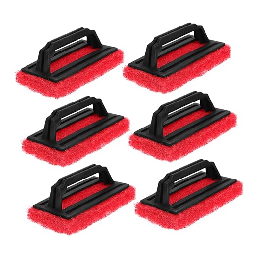 Mobestech 24pcs Ink Removal Cleaning Brush Handheld Scrub Pads for Screen Cleaning Multifunctional Scrub Brush Ergonomic Handle Compact Design for Easy Storage