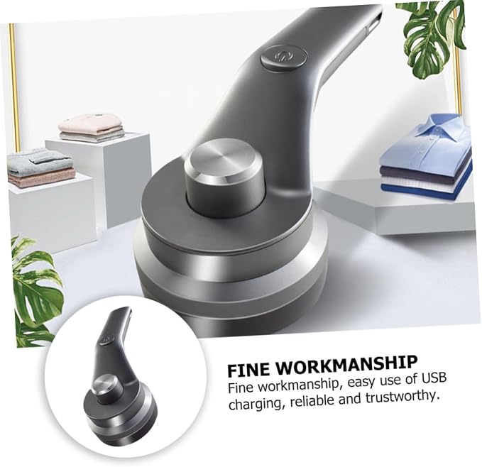 USB Rechargeable Lint Remover for Clothes and Fabrics Compact Fabric Shaver Detachable Head and Easy Operation