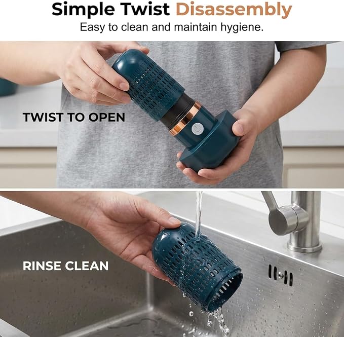Fruit and Vegetable Cleaning Tool, Produce Cleaning Brush Alternative for Kitchen Use, Portable Food Washing Accessory for Fruits Vegetables and Seafood (Yellow)