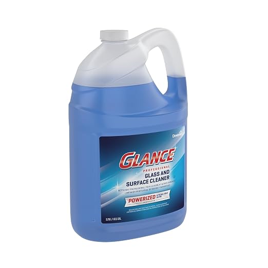 Glance CBD540311 Powerized Professional Glass & Surface Cleaner, Streak Free Commercial Ammoniated Liquid Window Spray, Ready-to-Use Refill, 1-Gallon (Pack of 2)
