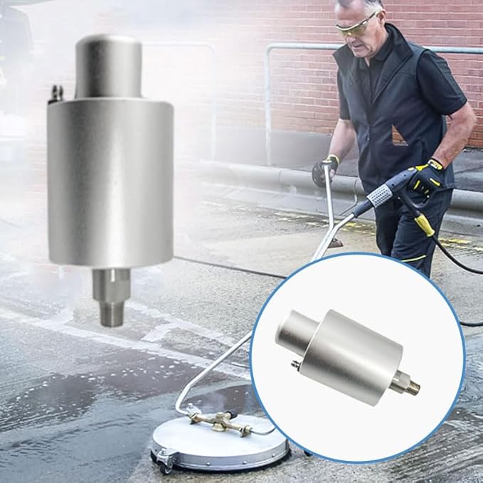 Rotary Replacement Head for Surface Cleaner – 4000 PSI, 3/4"male thread, Compatible with BE Surface Cleaners (16in/20in/22in/24in/30in Models)