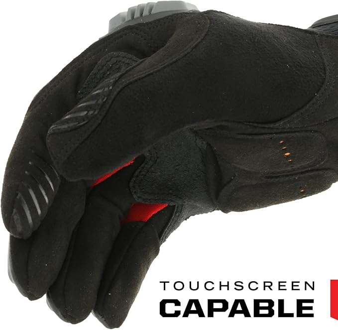 Mechanix Wear M-Pact Impact Resistant Work Gloves - Durable Safety Gloves for Men - Touchscreen Capable - Machine Washable - Breathable - XX-Large - Red/Black