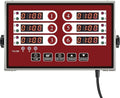 Kitchen Timers for Cooking – 6 Channel Commercial Kitchen Timer Restaurant Kitchen Supplies – Stainless Steel LED Technology Kitchen Timer Digital – Reminder Function, Loud Alarm, Red