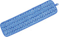 Rubbermaid Commercial Products Mop Head for Microfiber Damp Mop, 18-Inch, Blue, Heavy-Duty Single Sided Cleaning Cloth for Hardwood/Tile/Laminated Floors in Kitchen/Lobby/Office