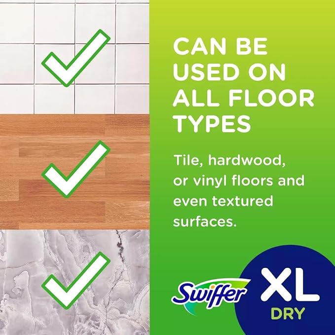 SWIFFER SWEEPER X-LARGE Disposable Sweeping Cloths, 16-Count Boxes (PACK OF 6)