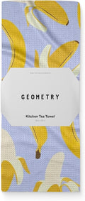 GEOMETRY Spring Kitchen Towels - Quick Dry Microfiber Cloth Spring & Summer Dish Towels for Kitchen Drying - Premium Quick Dry Towel - Cute Bananas, 18" x 30" - 1-Pack