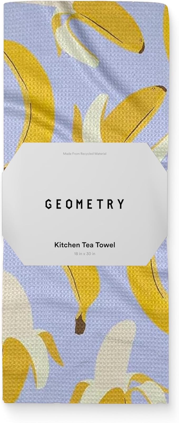 GEOMETRY Spring Kitchen Towels - Quick Dry Microfiber Cloth Spring & Summer Dish Towels for Kitchen Drying - Premium Quick Dry Towel - Cute Bananas, 18" x 30" - 1-Pack