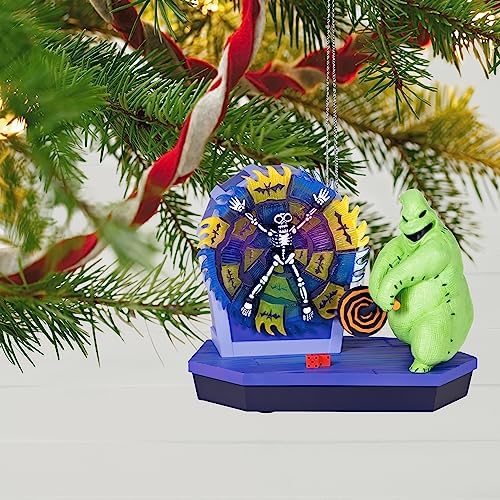 Hallmark Keepsake Christmas Ornament 2023, Disney Tim Burton's The Nightmare Before Christmas 30th Anniversary Mr. Oogie Boogie Musical With Light and Motion, Gifts for Disney Fans