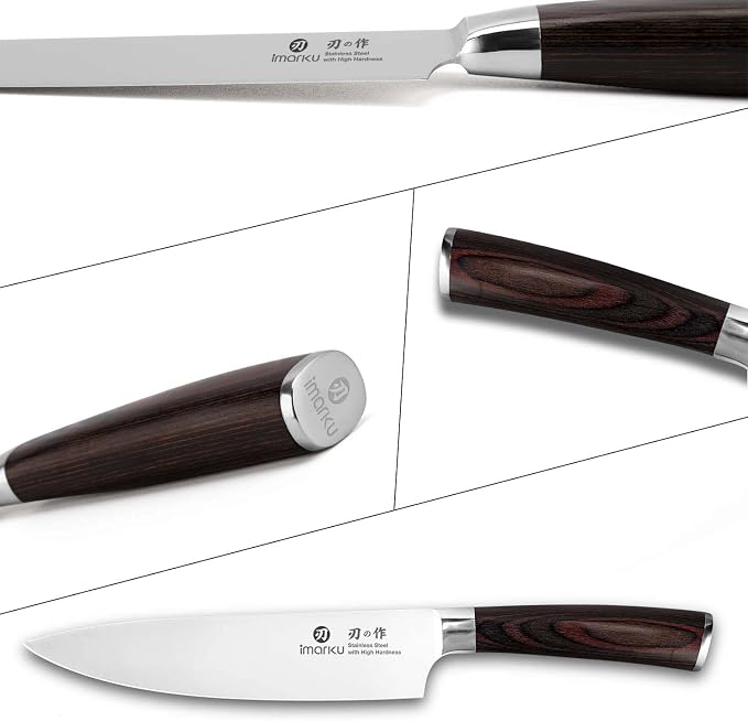 imarku Japanese Chef Knife-Sharp Kitchen Knife 8 Inch, Gift for Mom & Dad | Chef's Knives HC Steel Paring Knife, Unique Gifts for Men and Women, Kitchen Gadgets with Gift Box, Gyutou Knives