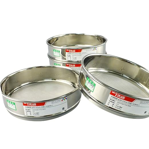 φ20×4.5cm 304 Stainless Lab Sieves Economy Test Sieve 304 Stainless Steel Wire Cloth (30 Mesh (0.6mm))