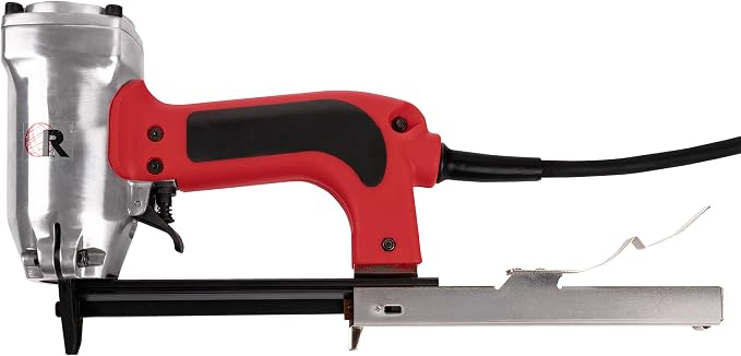ROBERTS 10-600 3/16" Crown, 120V, 15-Amp, 20 Gauge Electric Stapler with Carrying Case, Red