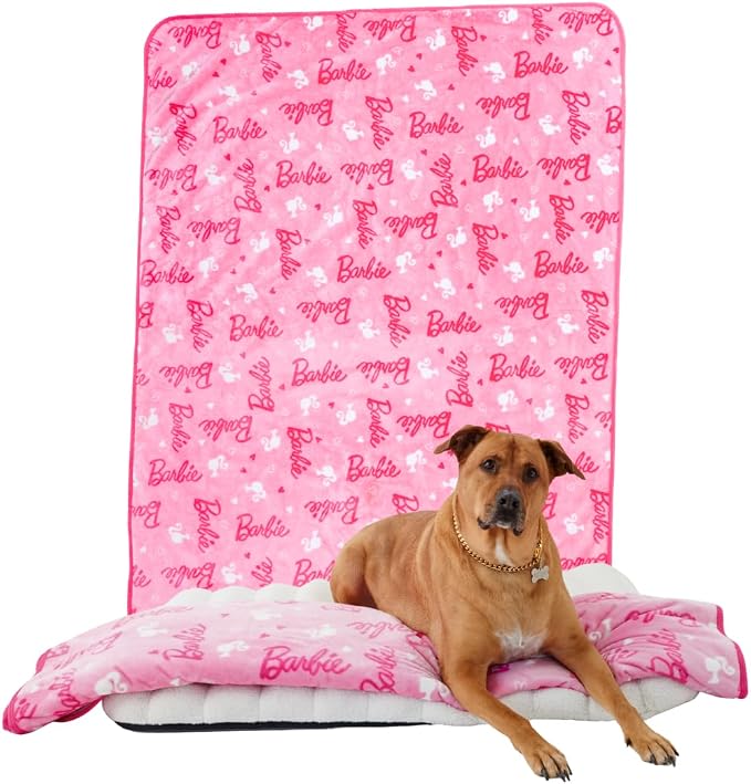 Barbie Waterproof Dog Bed Cover, XL 60x80 Pet Blanket for Furniture Bed Couch Sofa, (Officially Licensed) by Franco