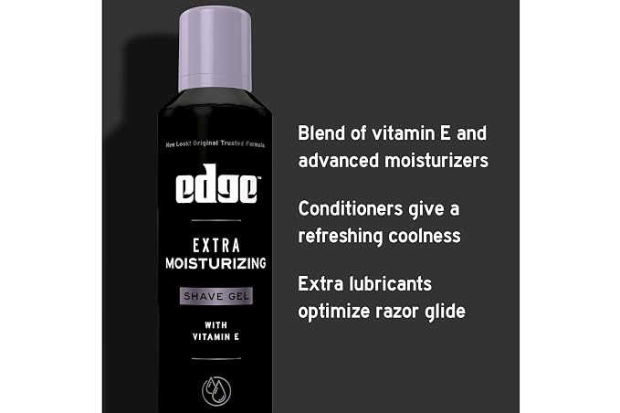 edge Extra Moisturizing with Vitamin E Shave Gel 7 oz (Pack of 6)