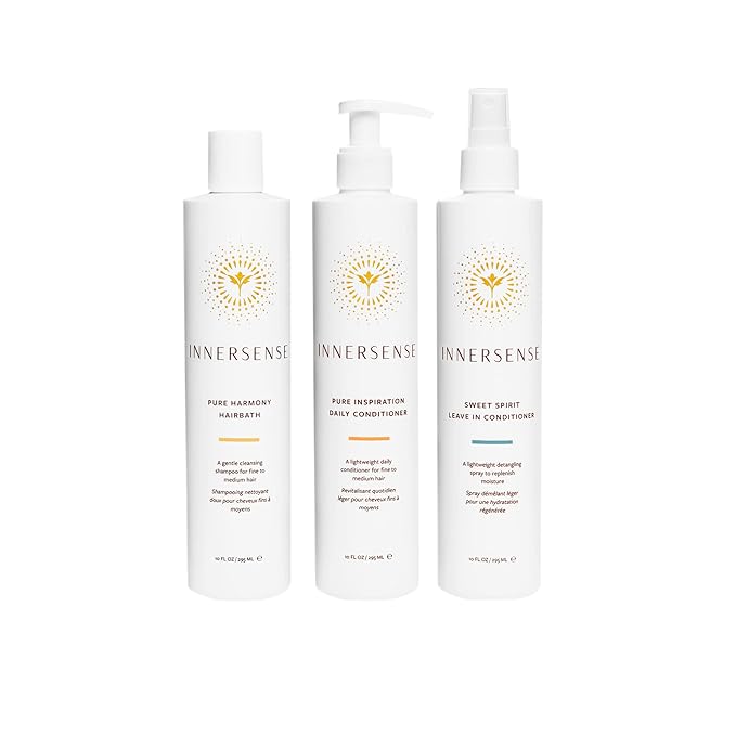 INNERSENSE Organic Beauty - The Pure Trio Collection | Non-Toxic, Cruelty-Free, Sustainable Haircare (Full Size)
