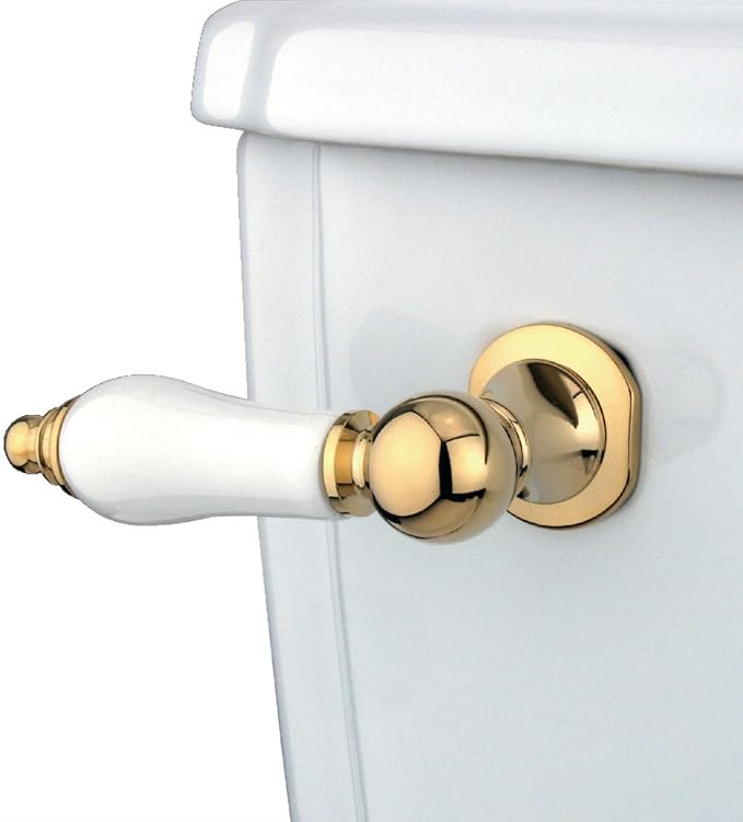 Kingston Brass KTPL2 Victorian Front Mount Toilet Tank Lever, Left/Right Installation in Polished Brass