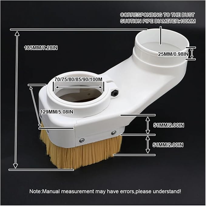 CNC-Spindle Dust Shoe Collector CNC Spindle Dust Cover Shoe Collector 70MM 75MM 80MM 85MM 90MM 100MM Dust Collector Dust Cover Brush for Spindle Motor(85MM)