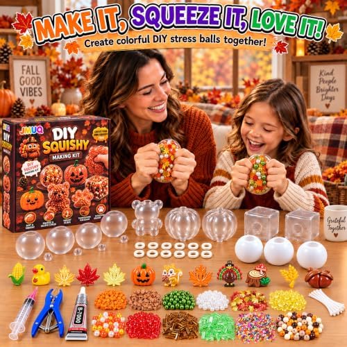 Thanksgiving DIY Stress Ball Making Kit - Fall Squishy Making Kit with Fillers
