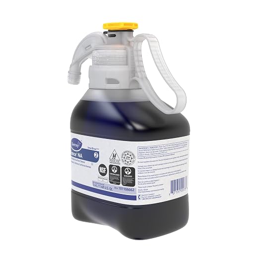 Diversey Glance NA Glass & Multi-Surface Cleaner, SmartDose, 1.4 L, 2 Pack | Streak Free, Ammonia Free, Quick Drying, Glass Cleaner, Mirrors, Chrome, Stainless Steel, Multi-Purpose Cleaner
