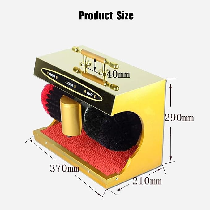 Shoe Polishing Machine,Fully Automatic Induction Shoe Polishing Machine,Public Electric Titanium Shoe Polishing Machine for Family,Hotel,Bank,and Commercial Use,C