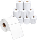 Spartan Industrial - 4" X 4” Direct Thermal Labels (3500 Count, 10 Rolls) Perforated Postage Shipping Labels, UPC Barcode Stickers for Inventory - Compatible with Zebra and Rollo Printers