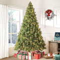 Naomi Home 9ft Artificial Prelit Pine Cone Christmas Tree