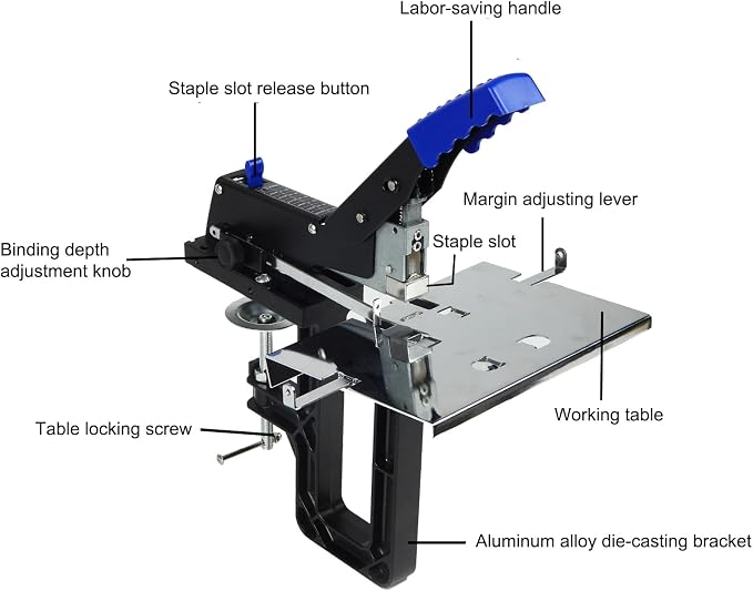 RAYSON SH-04 Heavy Duty Stapler Manual Stapling Both Saddle and Flat