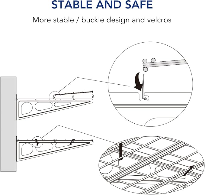 FLEXIMOUNTS Garage Wall Shelving, 1x4 ft, Includes 6 Bike Hooks, Wall Shelf Garage Organization System w/Bike Hangers, Storage Rack, Floating Shelves, 150 lbs Weight Capacity (1 Pack), Classic Series