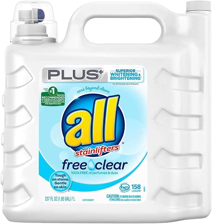 all Liquid Laundry Detergent for Sensitive Skin 237 Fluid Ounces