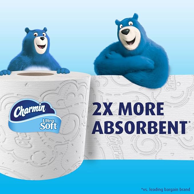 Charmin Ultra Soft Toilet Paper, 18 Mega Rolls = 72 Regular Rolls, 18 Count