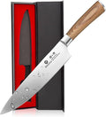 imarku 8 Inch Japanese SUS440A High Carbon Gyutou Chef Knife, Golden Handle | Stainless steel knife for kitchen, daily cooking prep, ultra sharp edge, balanced grip, birthday gift for chefs
