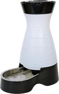 PetSafe Healthy Pet Water Station, 64 oz, Stainless Steel Bowl, Small | Gravity-Fed Pet Water Fountain Keeps Cats or Small Dogs Hydrated, Stainless Steel Bowl Is Dishwasher Safe