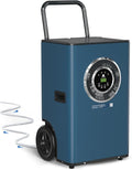 ARGENDON 170 Pints LGR Commercial Dehumidifier with Pump and Drain Hose for Large Spaces up to 2100 sq.ft, Basement Dehumidifiers for Water Damage Restoration, Industry Use, 5-Years Warranty