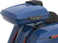 Advanblack Road Glide Tour Trunk Pack Billiard Blue Razor Tour Trunk Pack Backrest Pad for '97-'25 Harley Touring Road King Street Glide Electra Glide CVO models