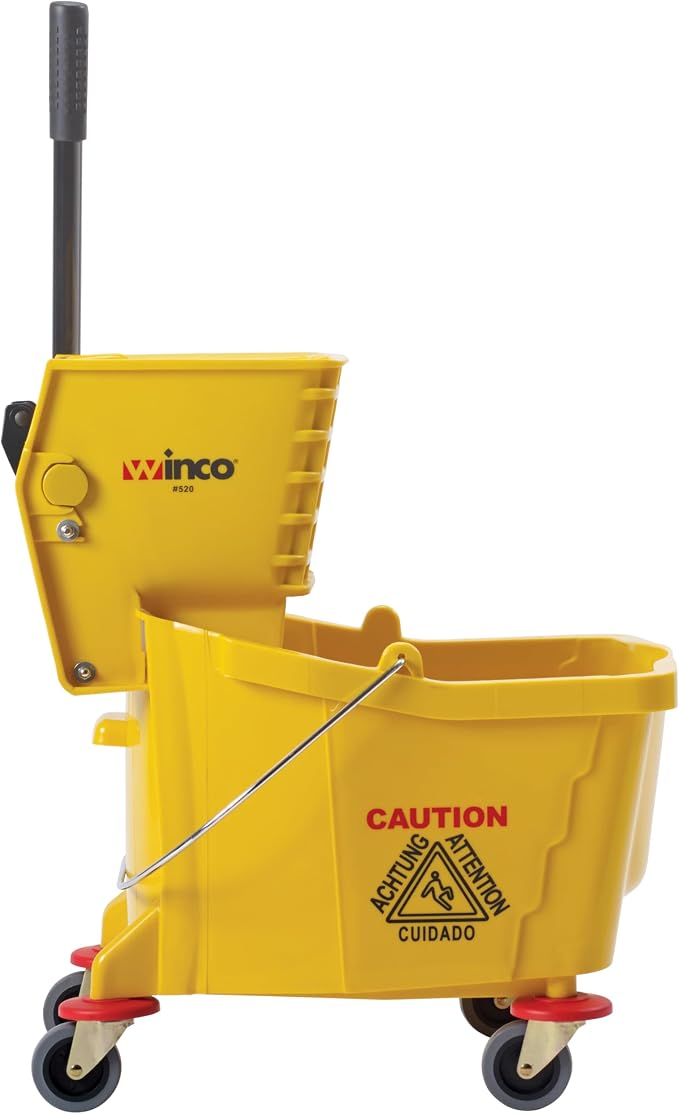 Winco Mop Bucket, Medium, Tan