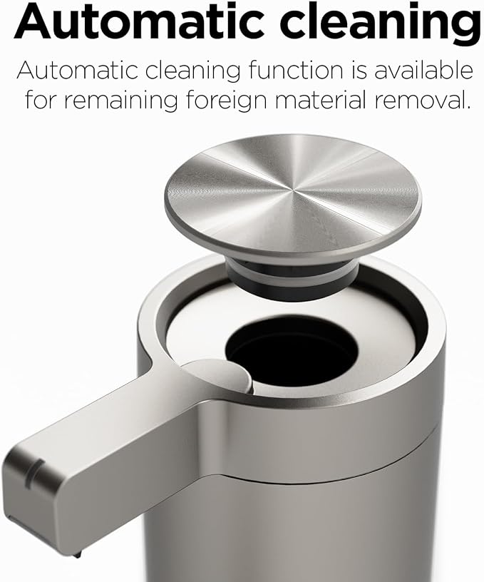 mooas Automatic Liquid Soap Dispenser Stainless Steel Touchless Hand Soap Dispenser with 3 Adjustable Levels Waterproof IPX5 Motion Sensor Dish Soap Dispenser for Kitchen Bathroom AA Battery powered