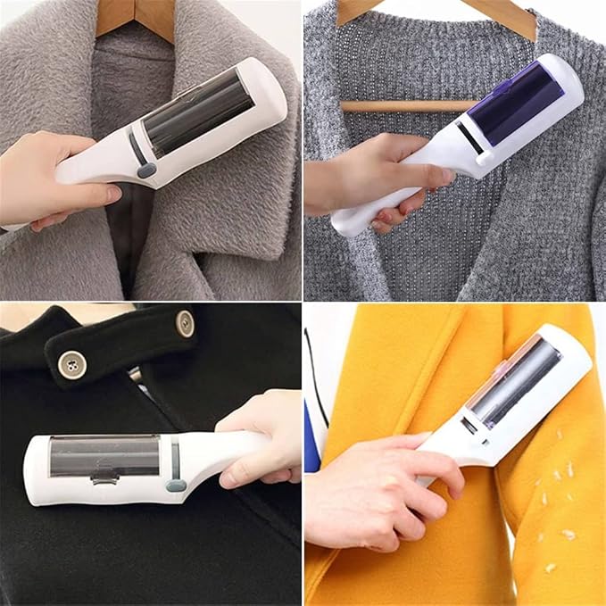 Electrostatic Clothing Dust Pets Hair Cleaner Remover Brush Suction Sweeper for Home Office Travel Cleaning Brushes
