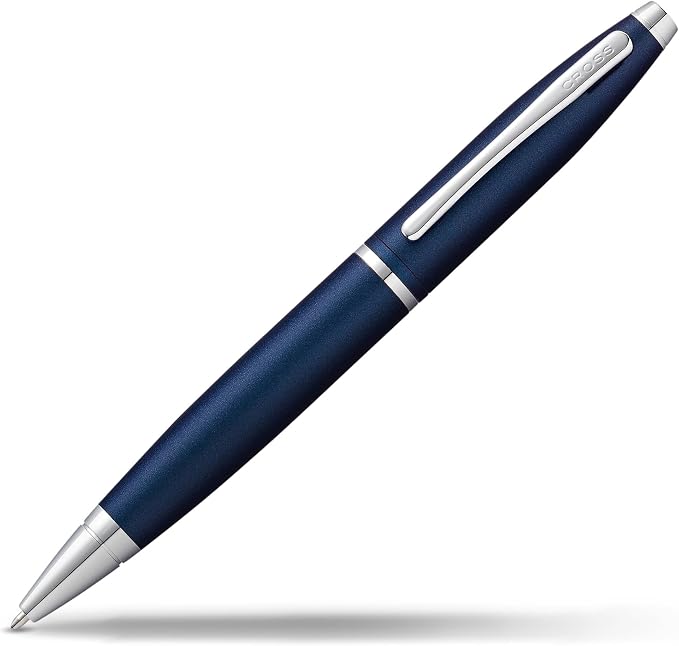 Cross Calais Refillable Ballpoint Pen, Medium Ballpen, Includes Premium Gift Box - Matte Metallic Blue