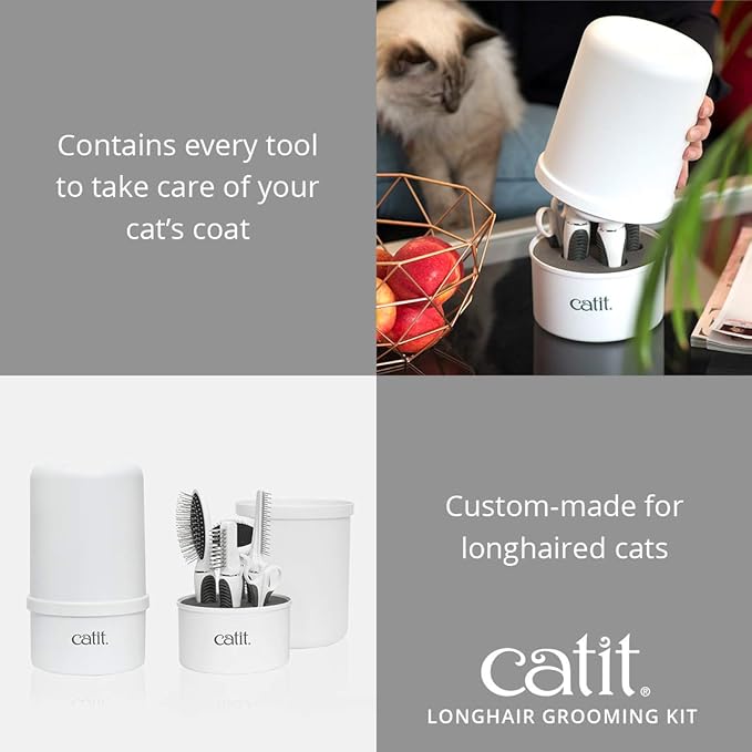 Catit Senses 2.0 Long Hair Cat Grooming Kit