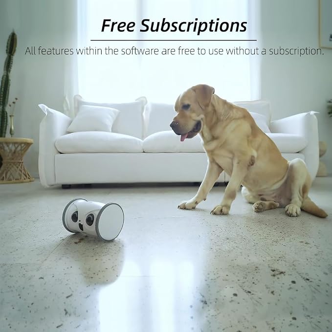 Owl Robot,Pet Camera Treat Dispenser Interactive Toy for Dogs Cats with Remote Phone App Control