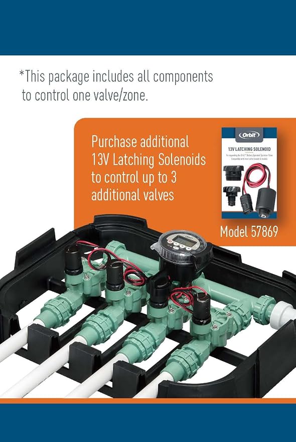 Orbit 57865 Outdoor Battery-Powered Water Sprinkler Controller