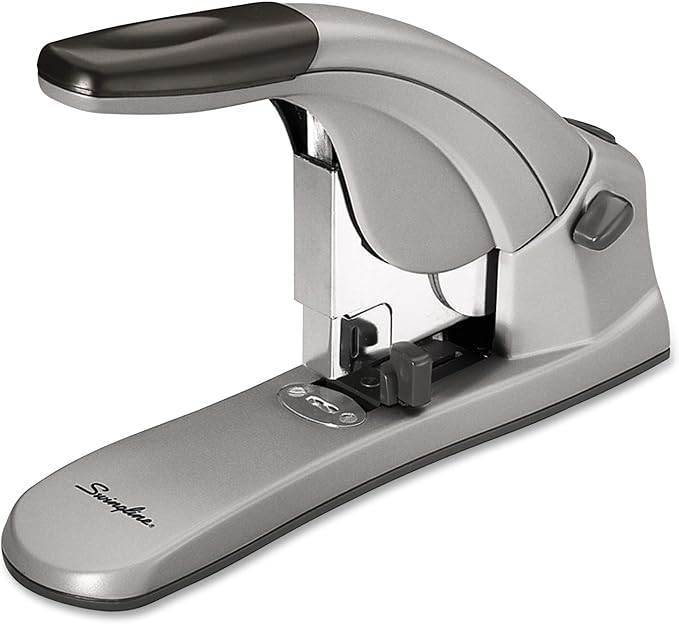 Swingline Heavy Duty Stapler, 120 Sheet Capacity, LightTouch, Jam Free, Reduced Effort, Anti-Microbial, Metal, Gray (90010)