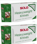 Solo White Heavyweight Knives, 500 Count (2 Pack)